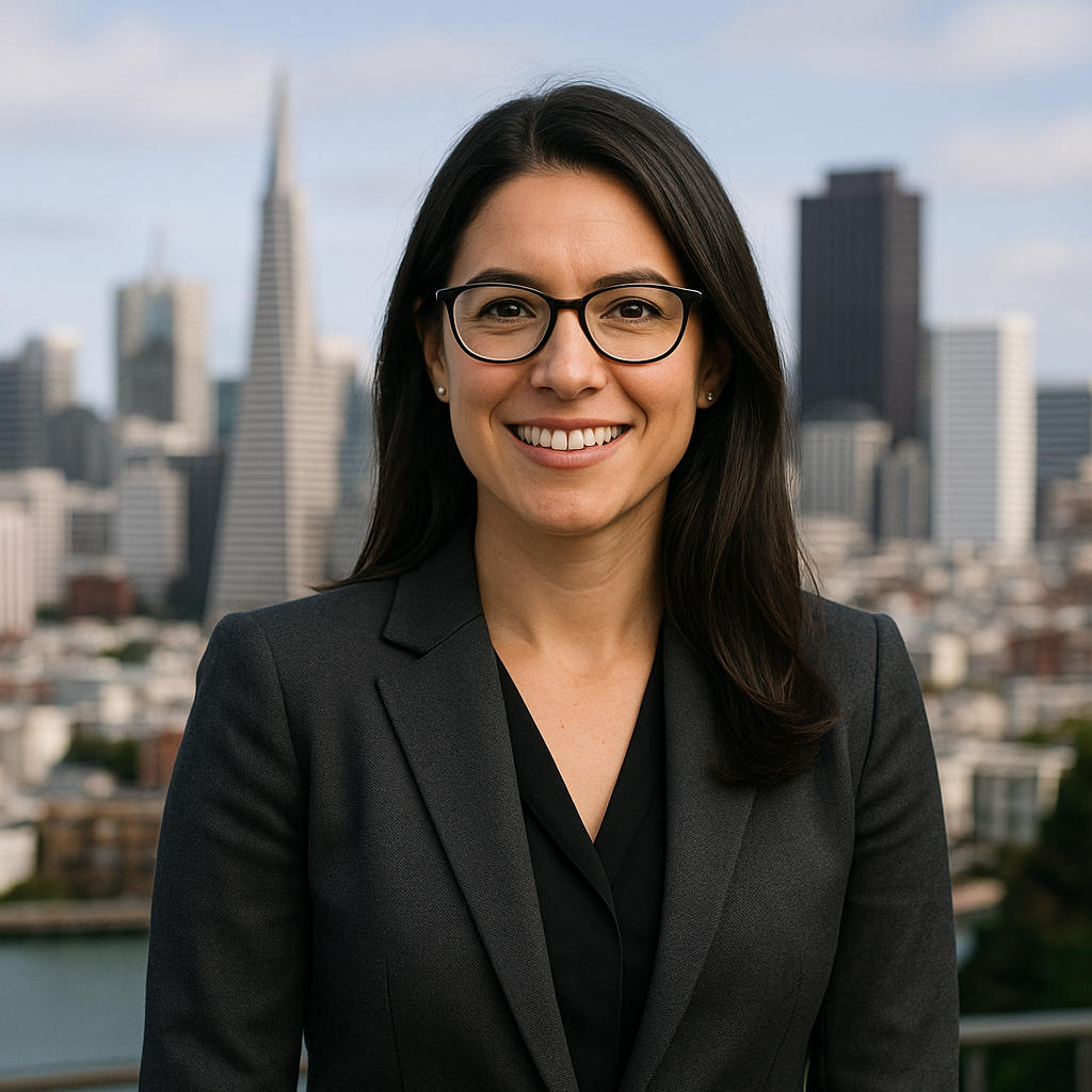 generate an image of a female venture capitalist from san francisco-1 generate an image of a female venture capitalist from san francisco-1